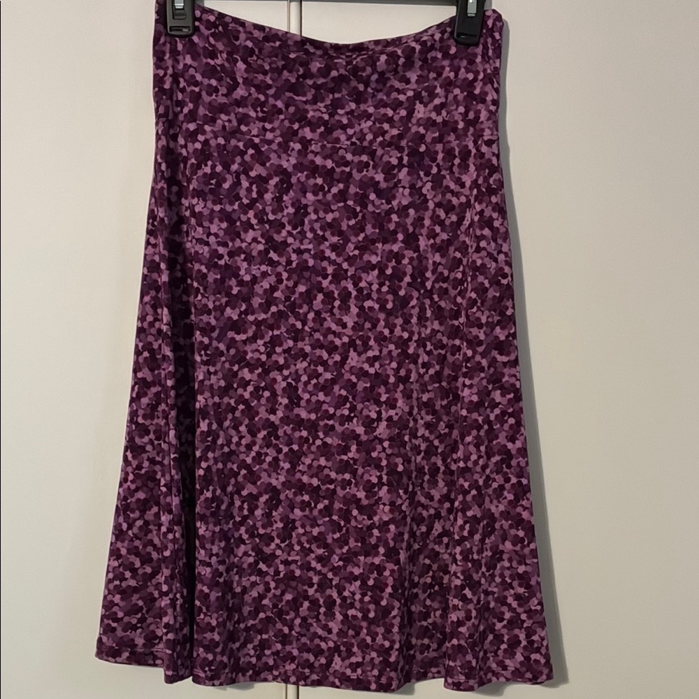 Purple Patterned Women's Skirt